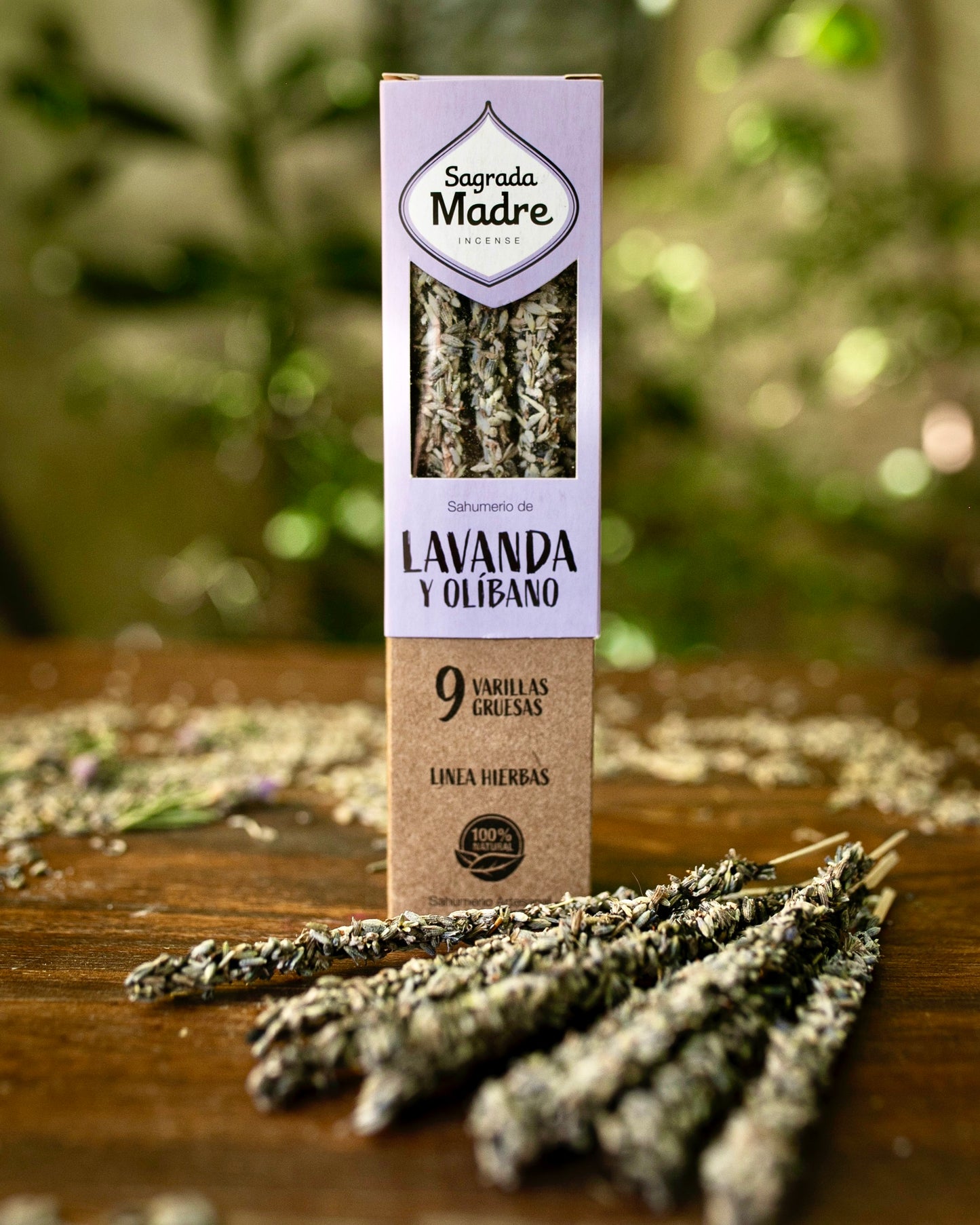 Incienso Sagrada Madre Herbal | Lavanda y Olíbano.