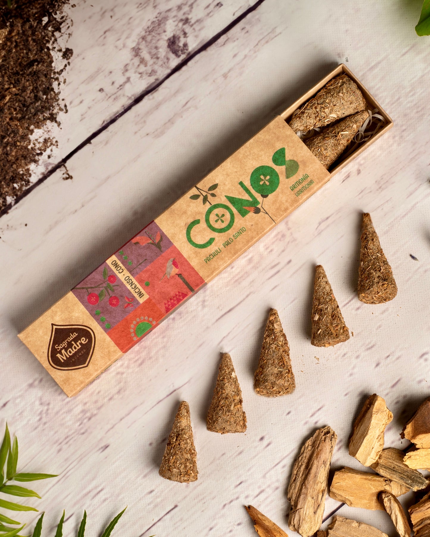 Sagrada Madre Conos Pachuli y Palo Santo | Armonía