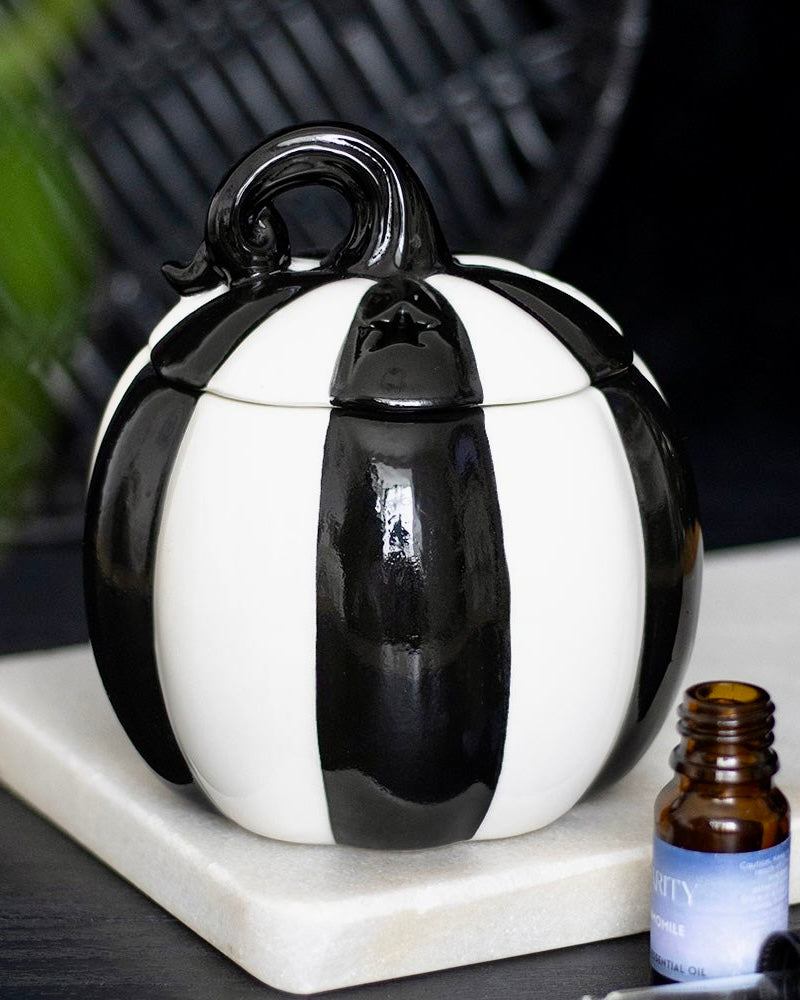 Quemador calabaza rayada | Magia otoñal para tu altar.