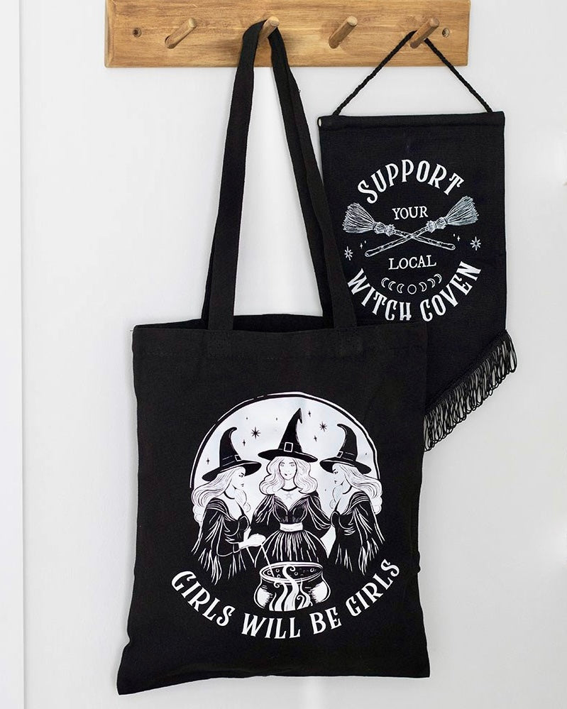 Totebag Girls will be girls | Brujas y calderos.