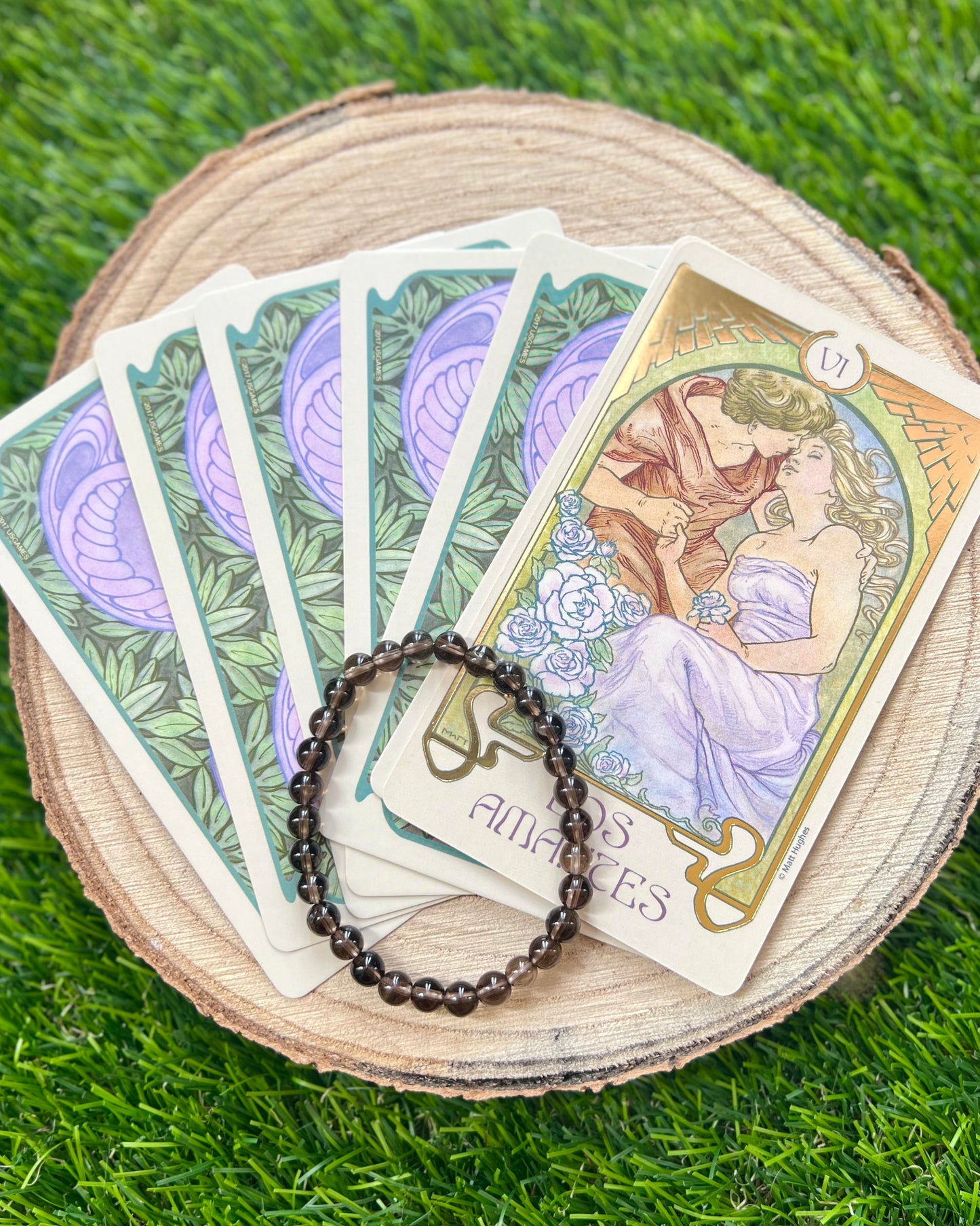 Pulsera Cuarzo Ahumado 6mm | Confianza y Estabilidad.