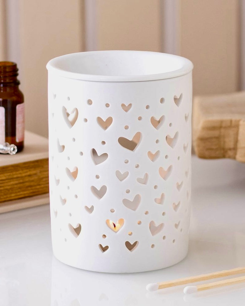 Quemador Corazones Mate | Llena tu hogar de luz y calma.
