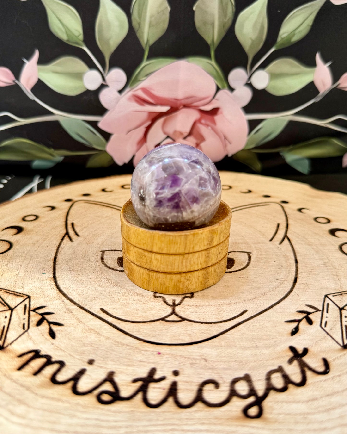 Esfera de Amatista 40mm | Protección, Sabiduría y Espiritualidad.