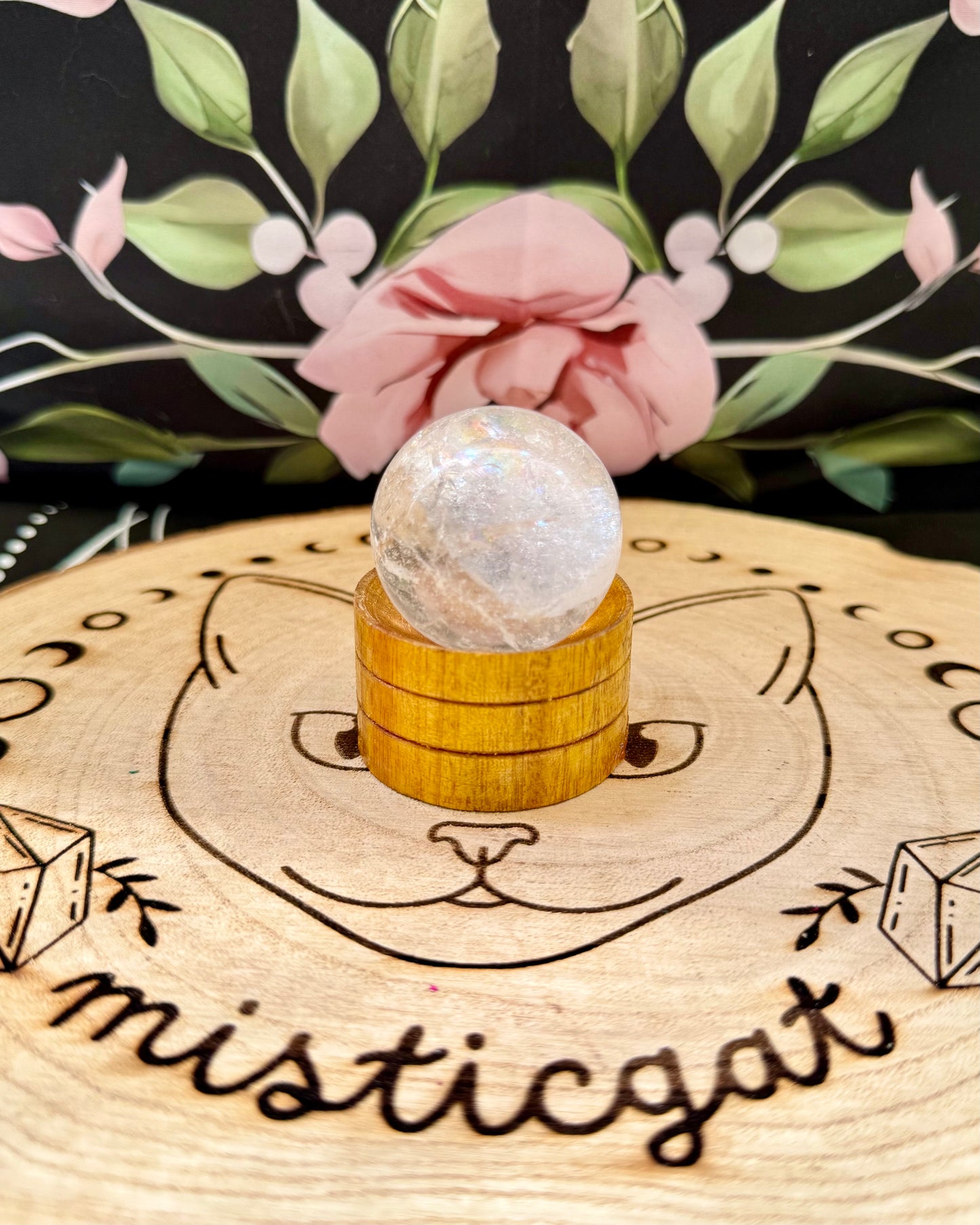 Esfera de Cuarzo Cristal 40mm | Claridad, Energía y Amplificación.