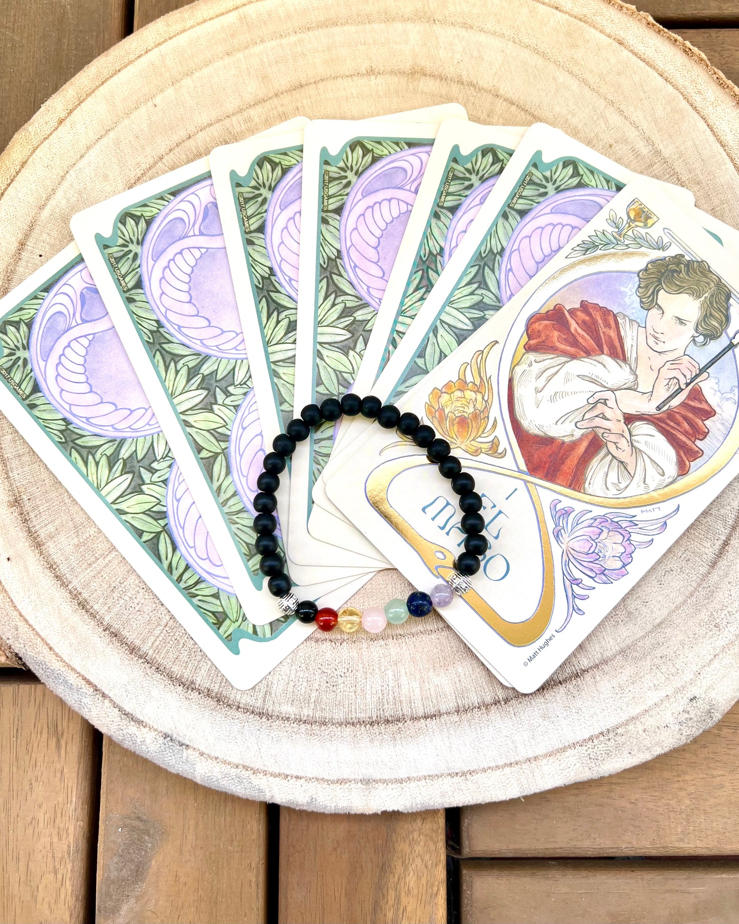 Pulsera 7 Chakras + Shungita | Equilibrio y Armonía Espiritual