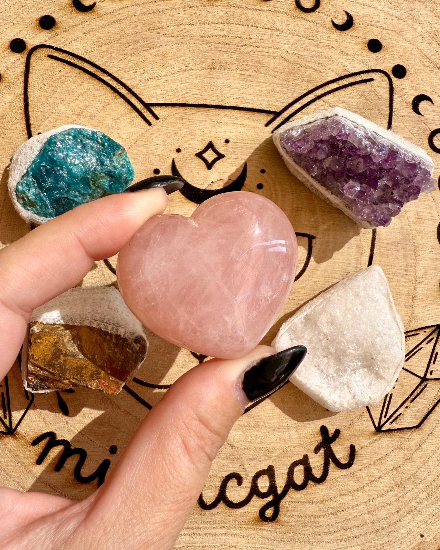 Cajitas Corazón Cuarzo Rosa | Energías Conscientes.