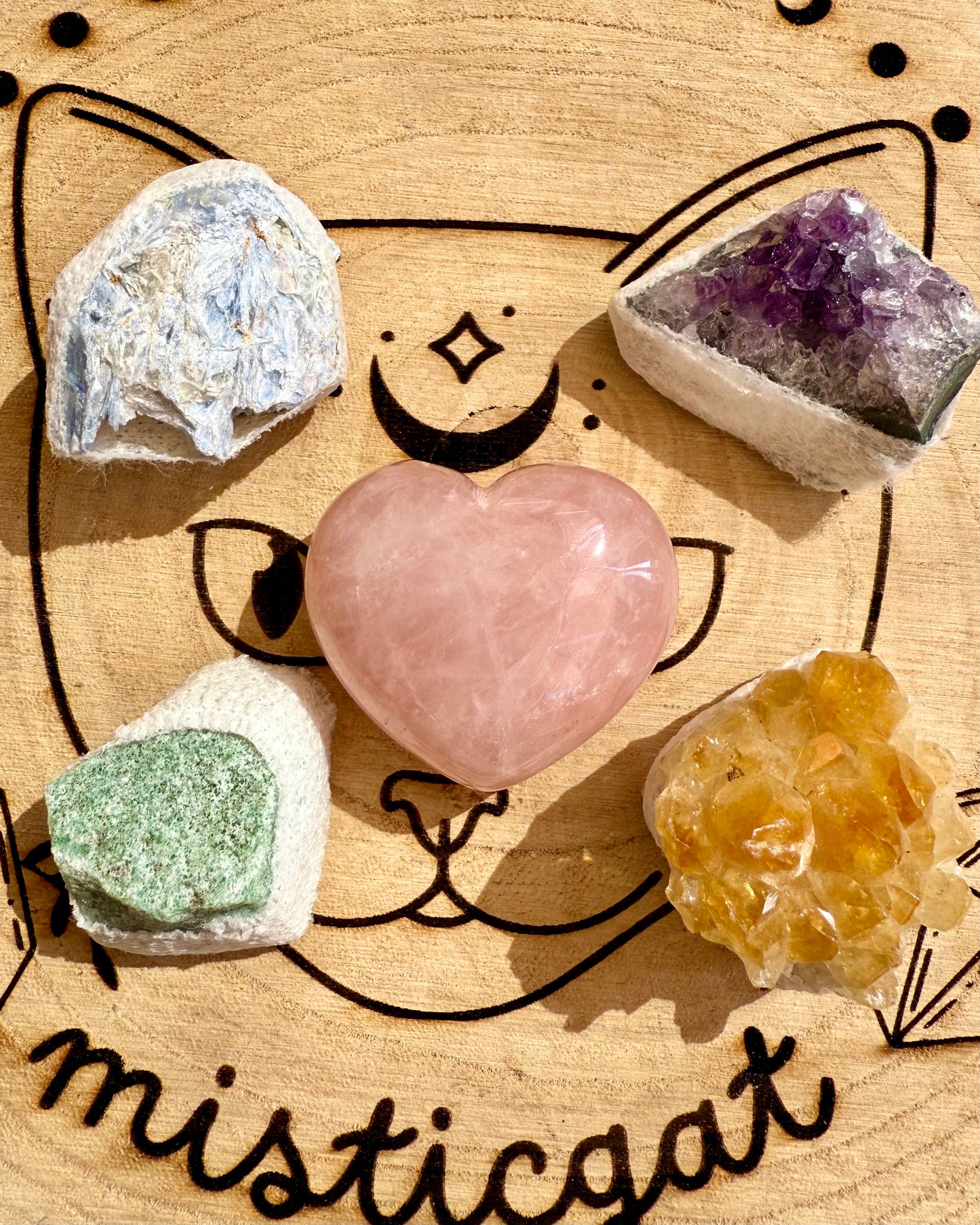 Cajitas Corazón Cuarzo Rosa | Energías Conscientes.