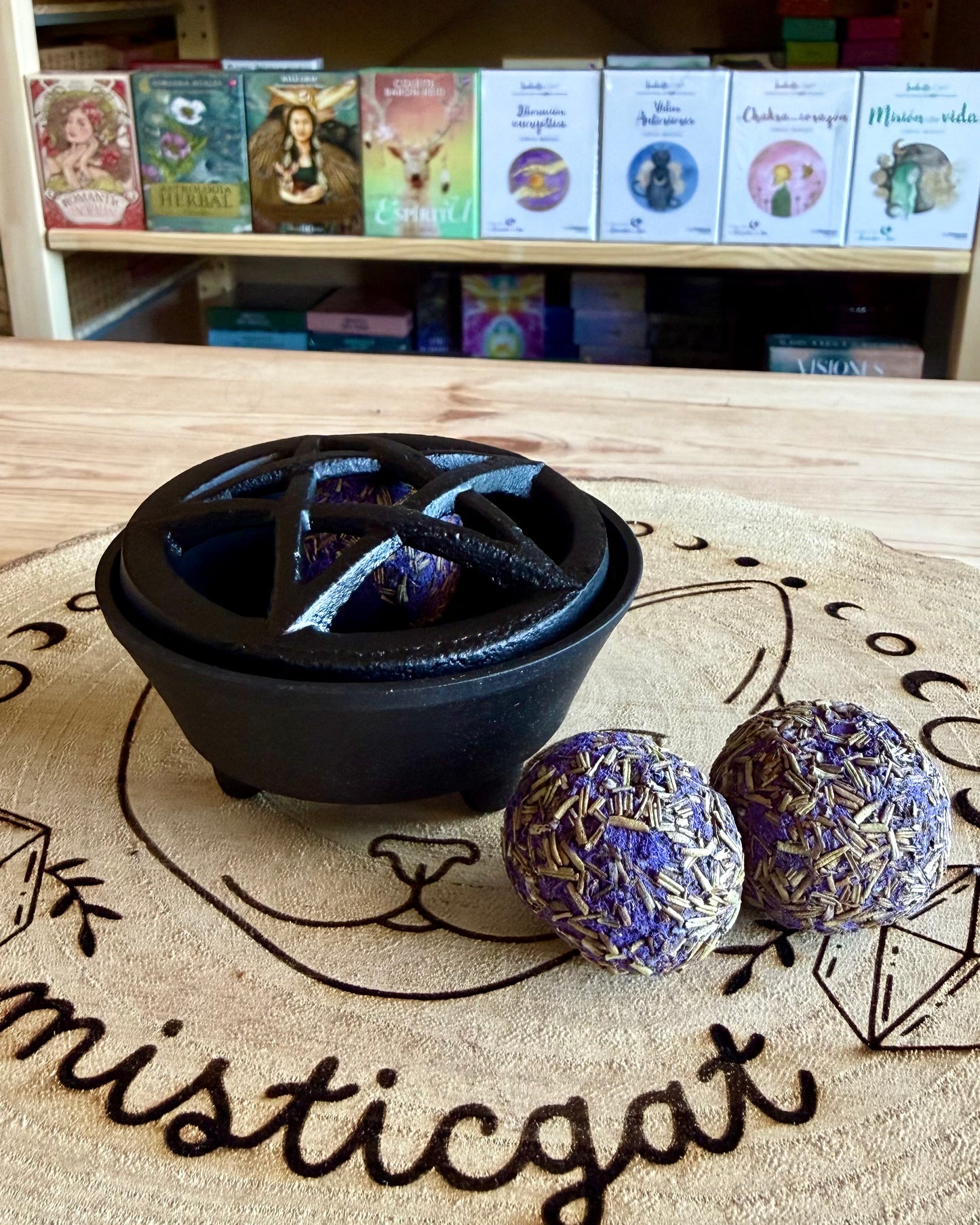 Mini Caldero Pentagrama | Protección, Magia y Misterio.