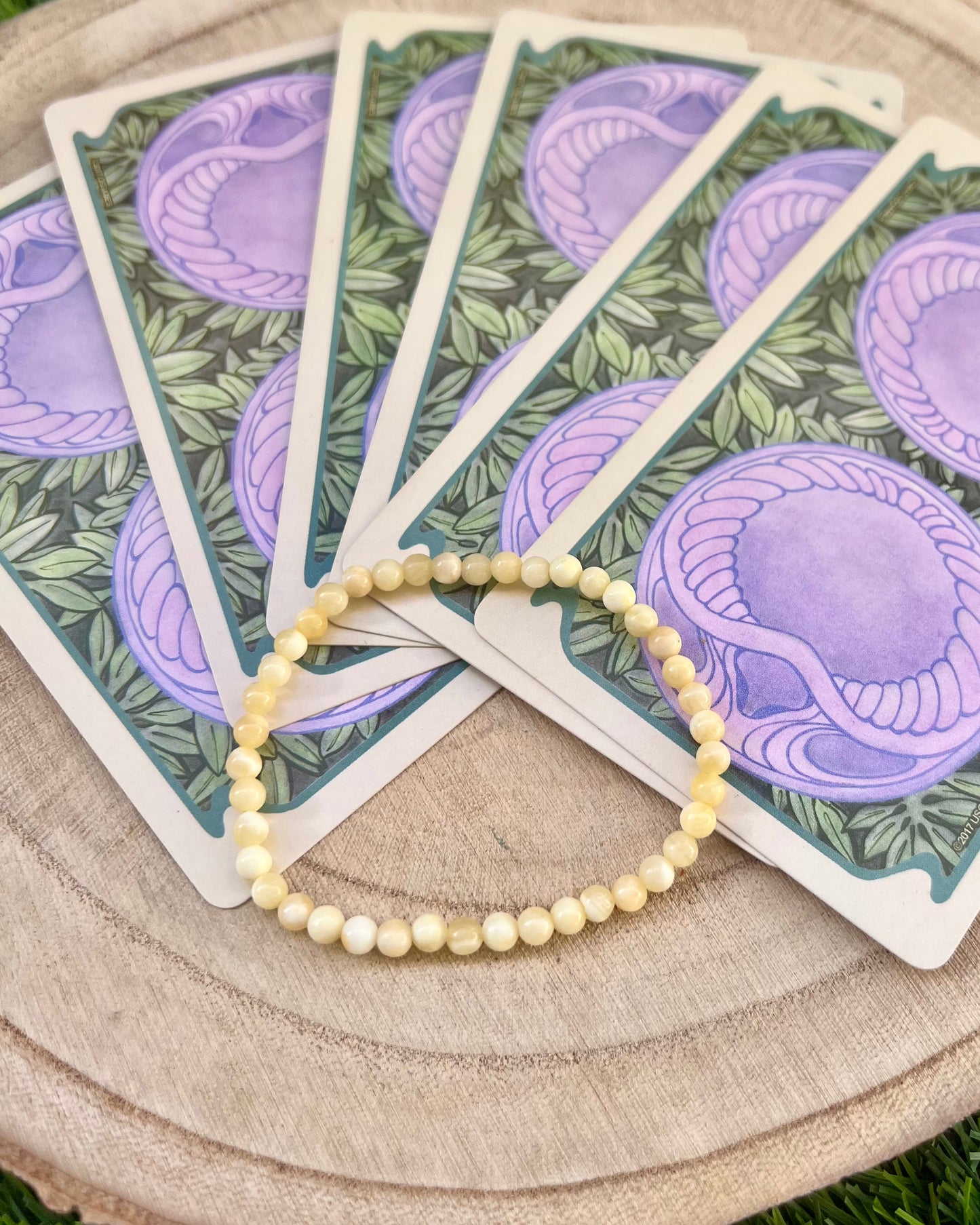 Pulsera Calcita 4mm | Antidepresión, Limpieza y Prosperidad