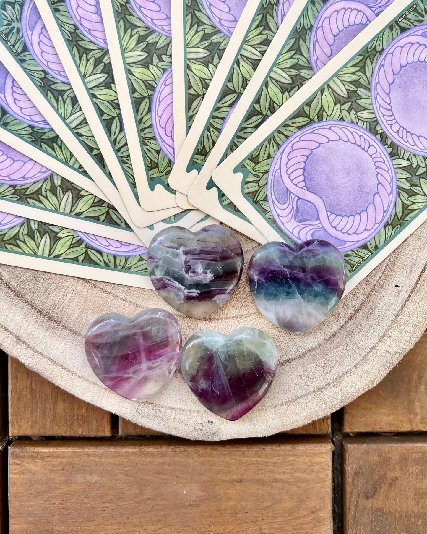 Corazón Fluorita | Equilibrio y Protección Mental