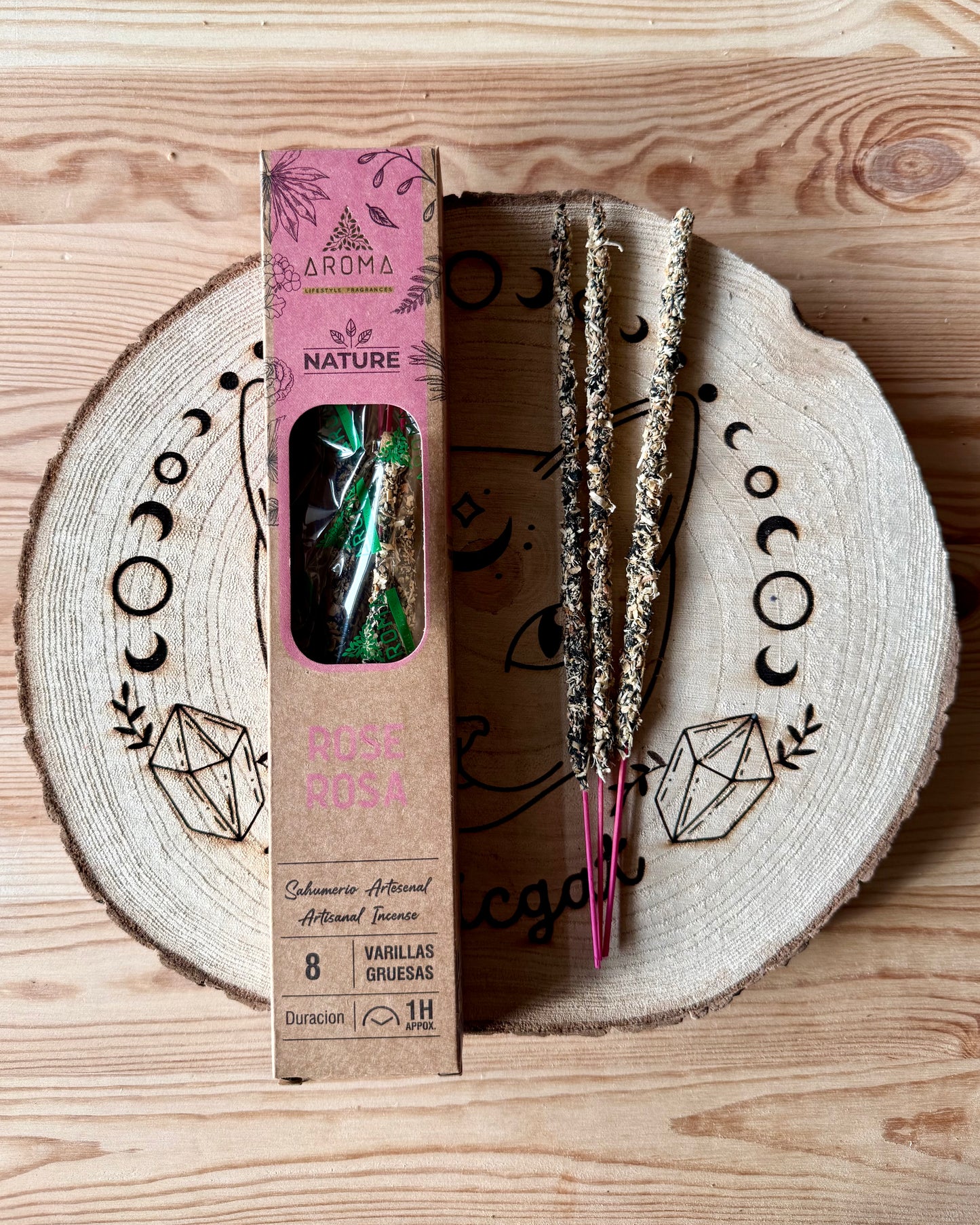 Incienso Aroma Nature Rosa | Amor y Armonía.