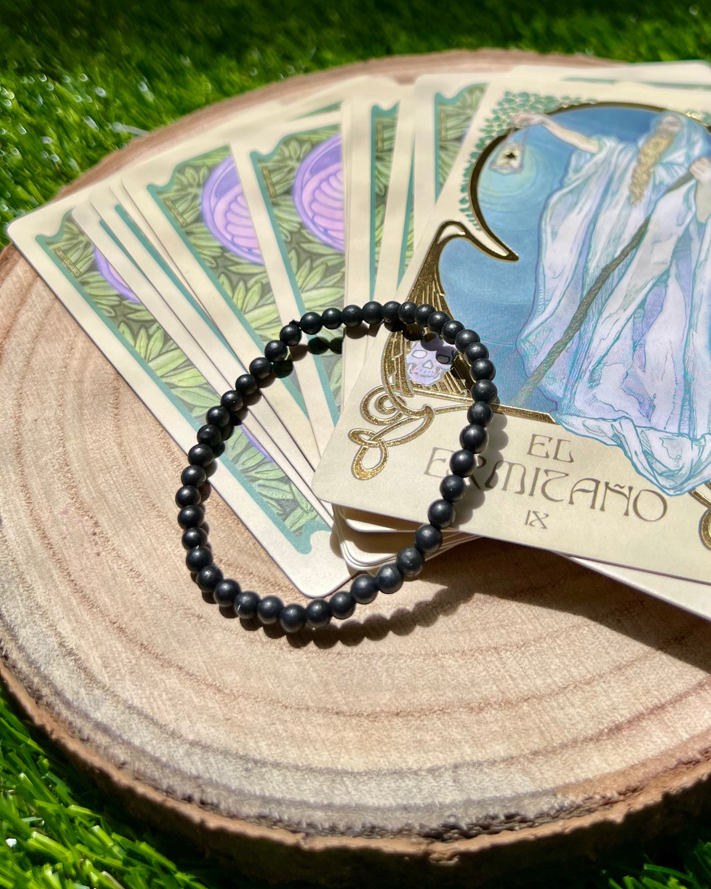 Pulsera Shungita 5mm | Protección y Limpieza.