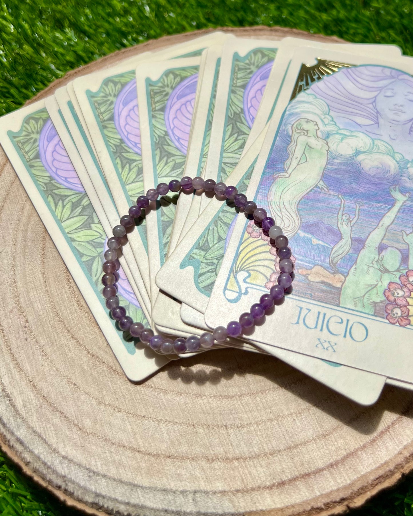 Pulsera Amatista 4mm | Calma, Intuición y Protección.