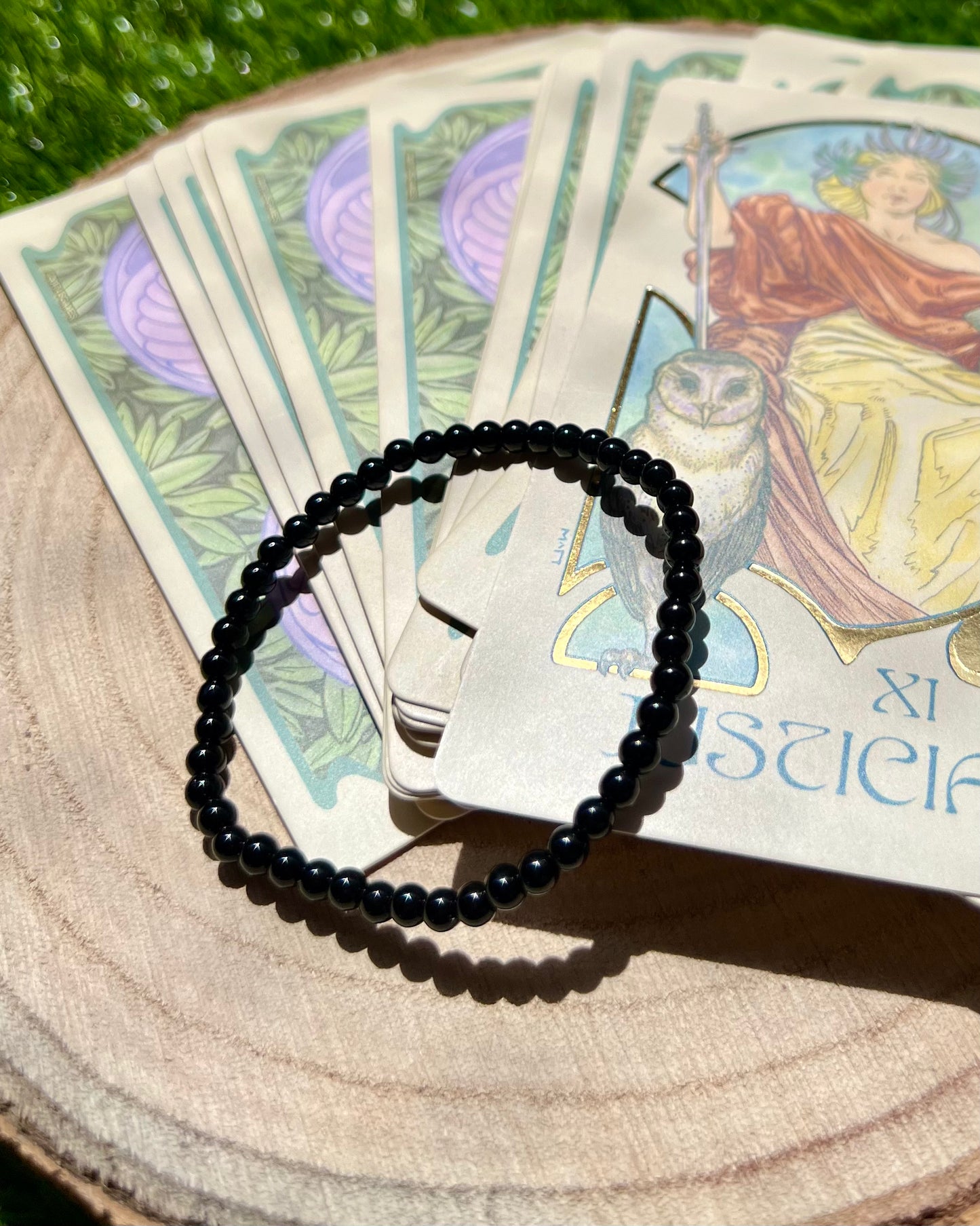 Pulsera Turmalina negra 4mm | Protección y Conexión Espiritual.