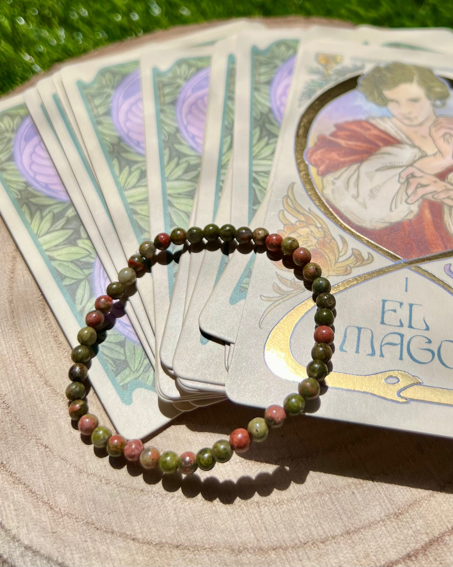 Pulsera Unakita 4mm | Calma y Armonía.