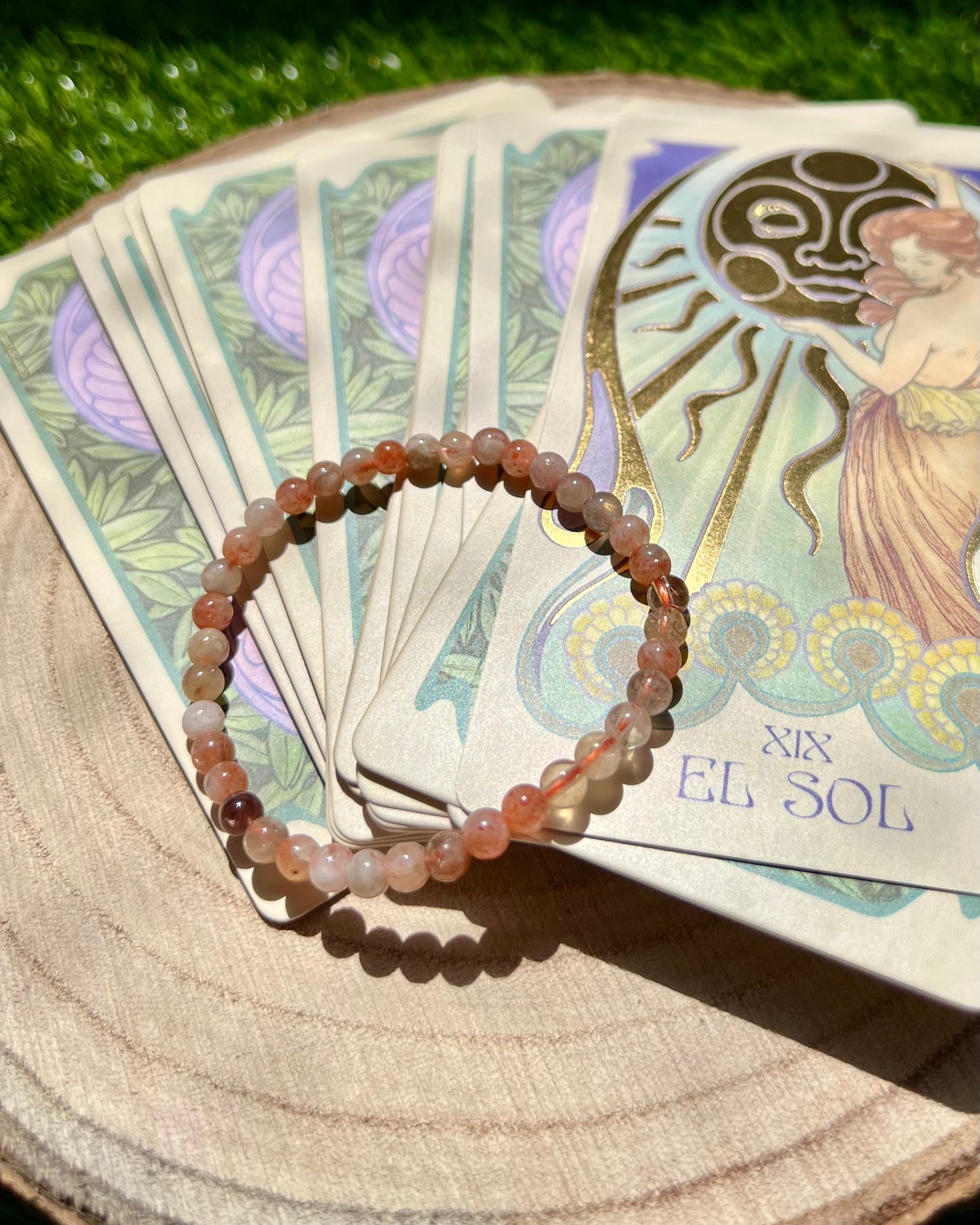 Pulsera Piedra Sol 6mm | Independencia, Autoestima y Fortaleza.