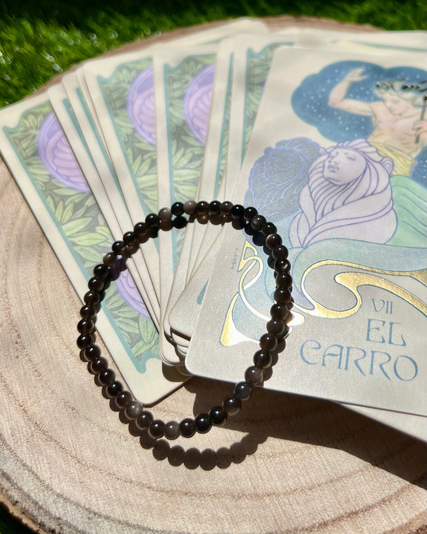 Pulsera Obsidiana 4mm | Protección e Introspección.