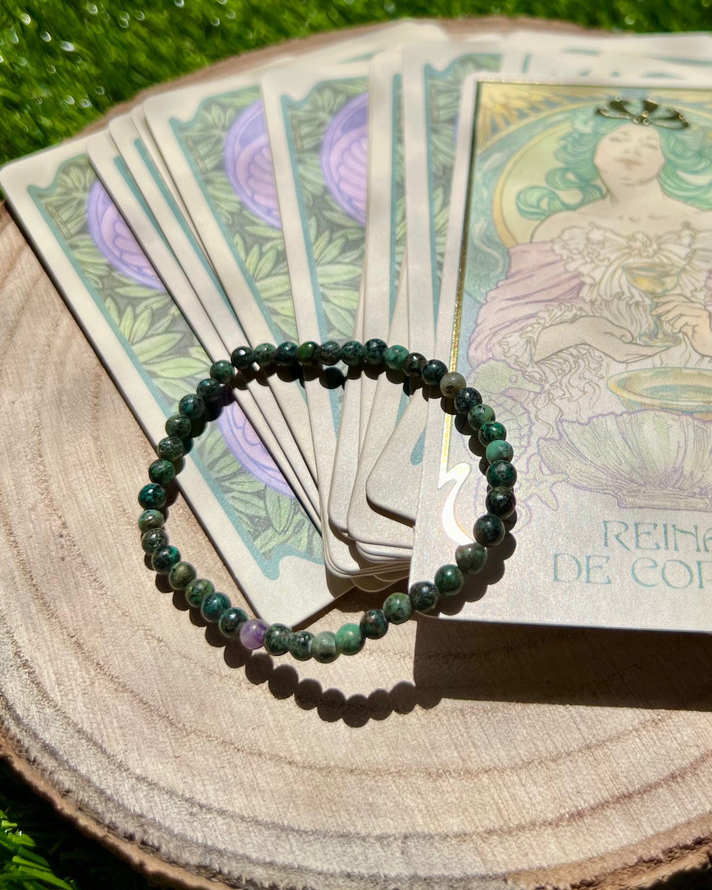 Pulsera Turquesa africana 4mm | Equilibrio, Protección y Ánimo.