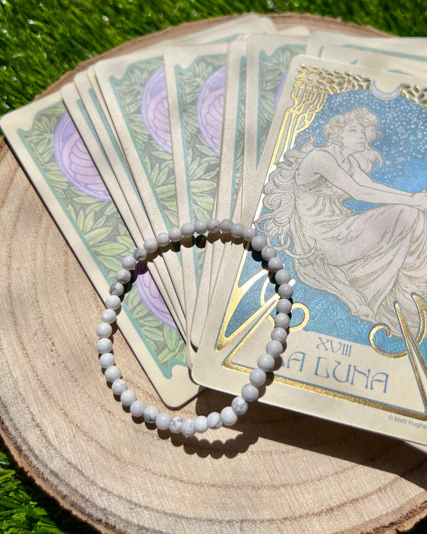 Pulsera Howlite 4mm | Paciencia.