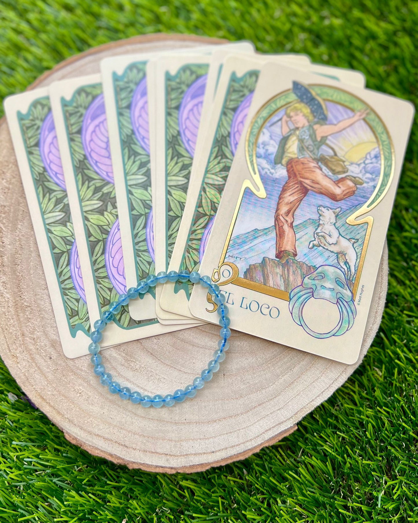 Pulsera Aguamarina 6mm | Coraje, Confianza y Tranquilidad