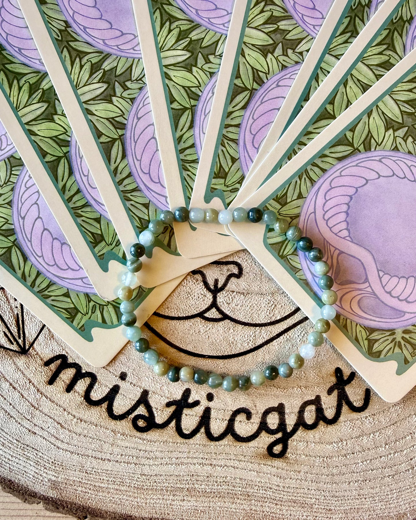 Pulsera Aragonito 4mm | Calma, Enraizamiento y Equilibrio Emocional.