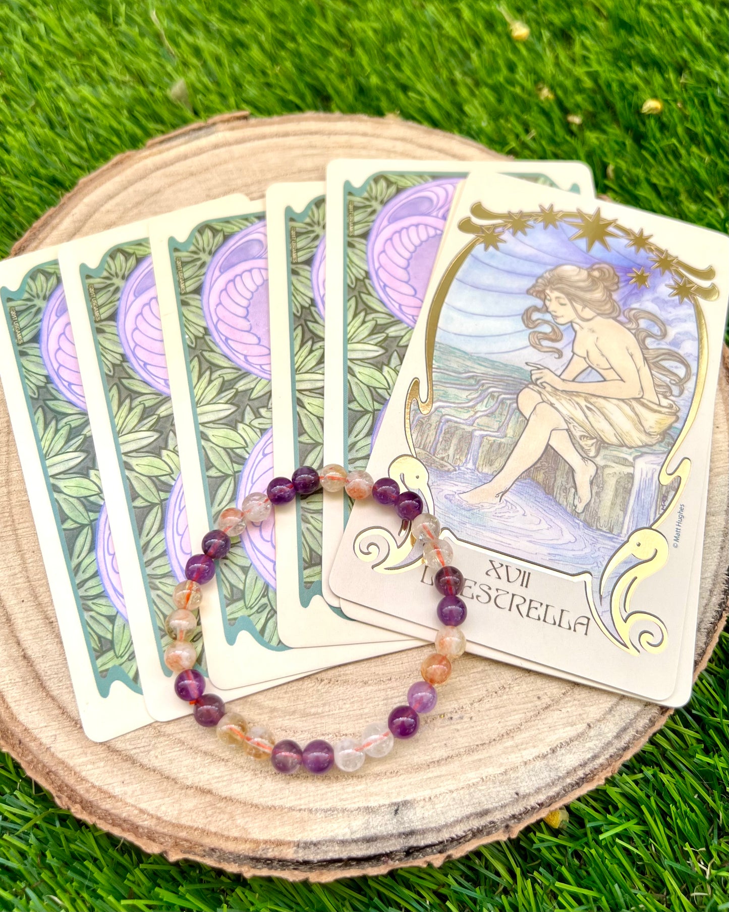 Pulsera Ametrino 6mm | Transmutación y Optimismo.