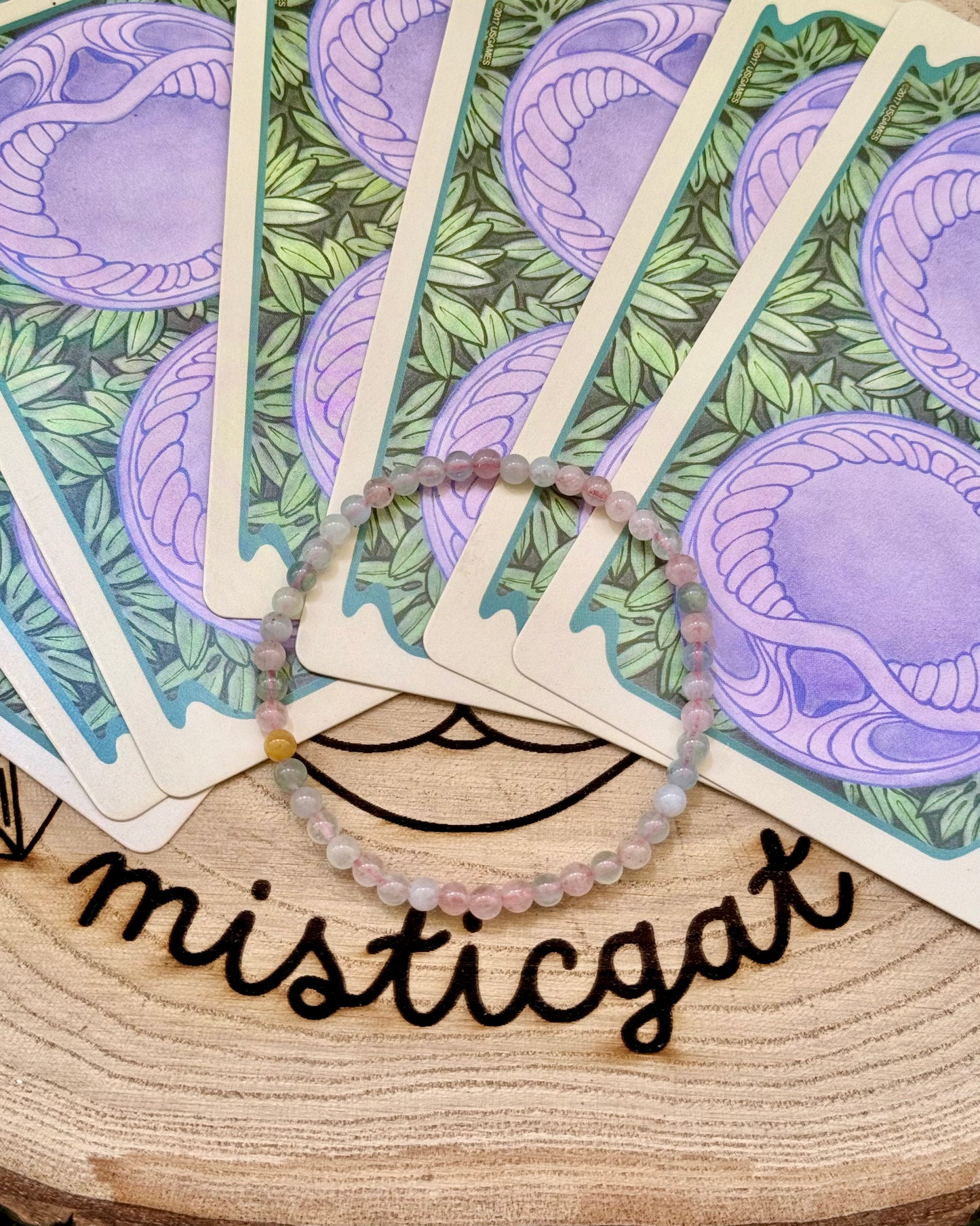 Pulsera de Aguamarina y Morganita 4mm | Calma, amor y sanación emocional.