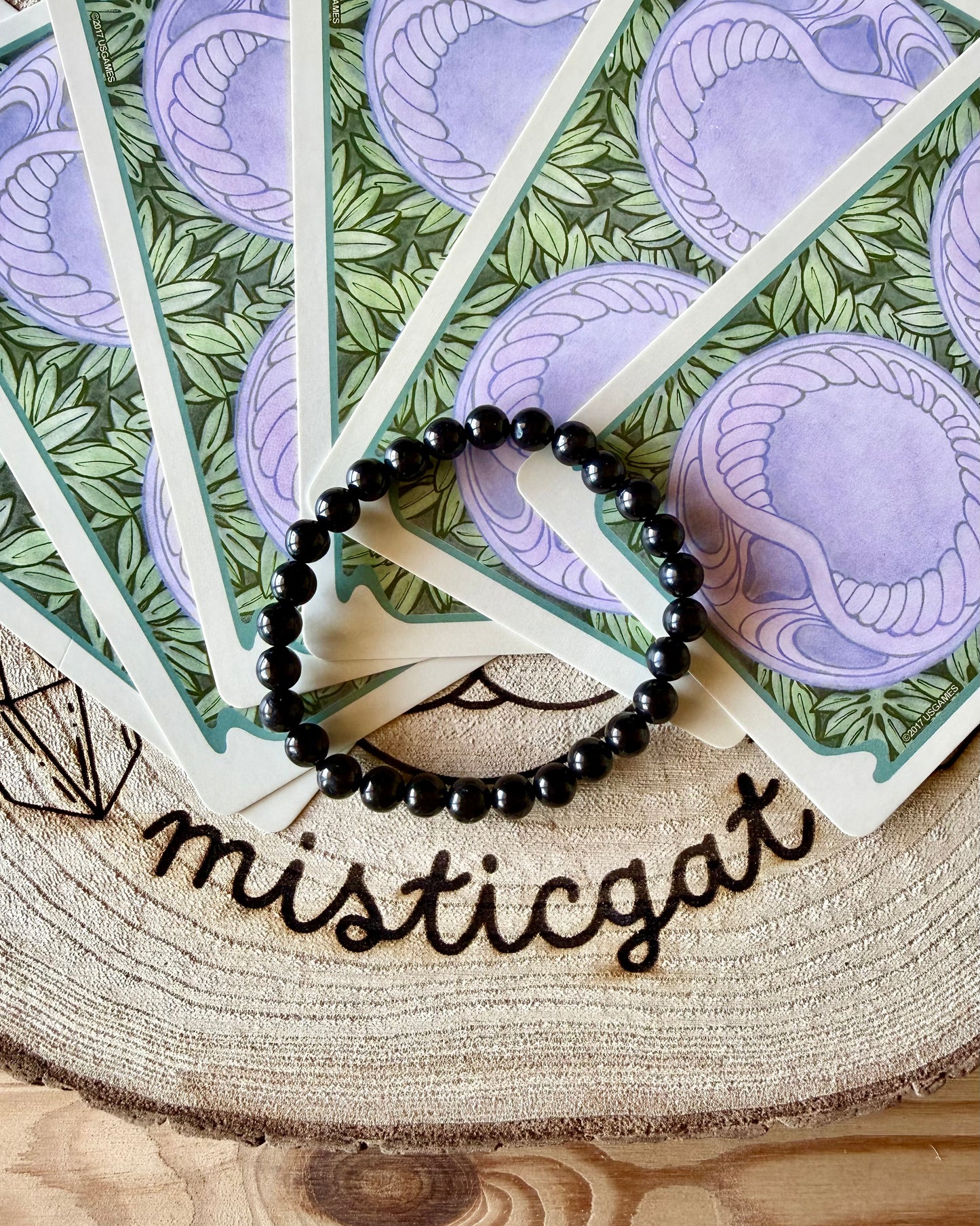Pulsera Azabache 6mm | Protección, Limpieza y Enraizamiento.