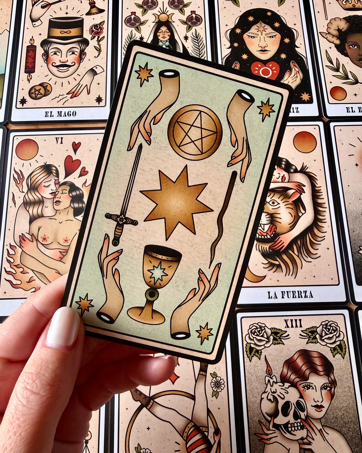 El Tarot de los Tatuajes Vintage.