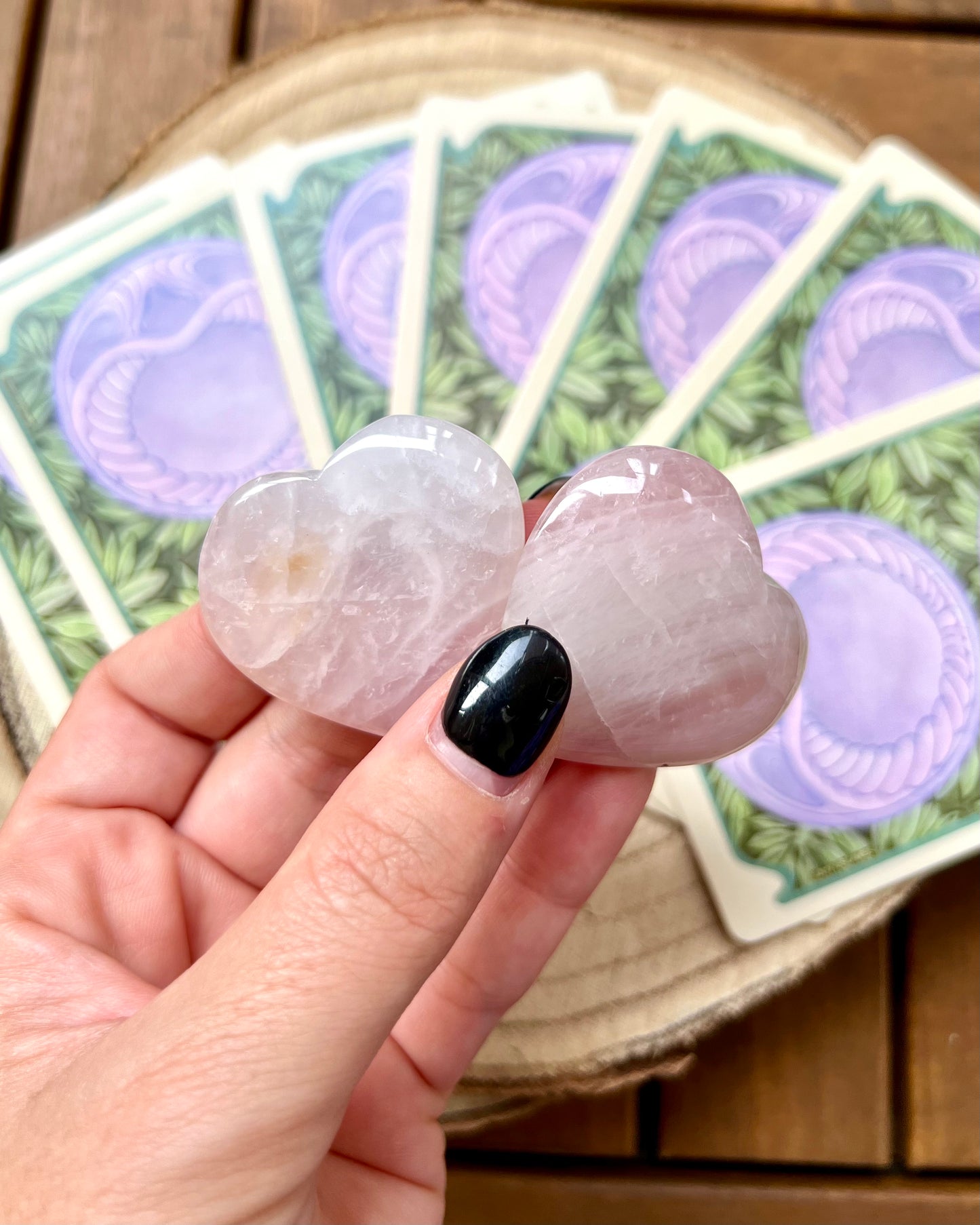 Corazón Cuarzo Rosa
