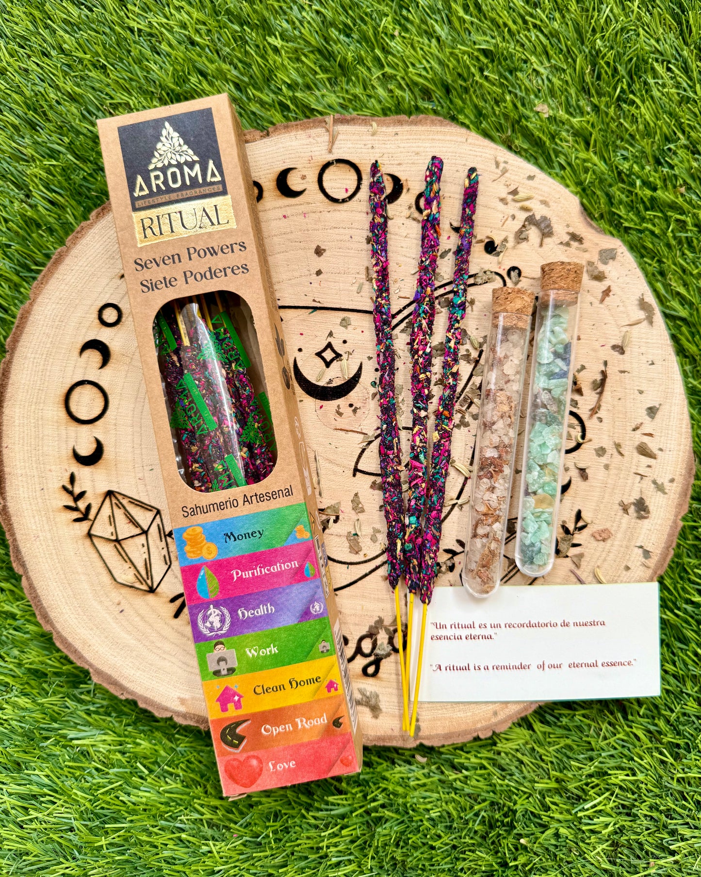 Incienso Aroma Ritual Siete Poderes | Fuerza y Asistencia Espiritual.