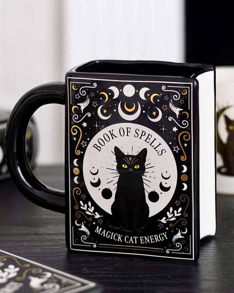 Taza Libro Gato Magicko | Tu libro de hechizos favorito.