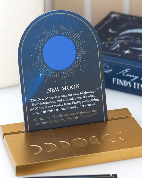 Set Fases Lunares Blue Moon| Inspiración diaria bajo la luz de la luna.