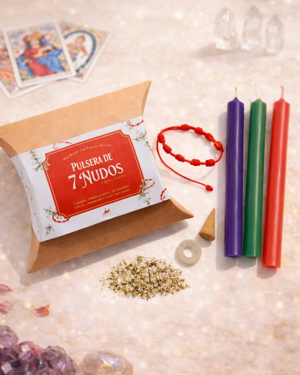 Mini Ritual Pulsera de 7 Nudos | Protección y Fuerza Interior.