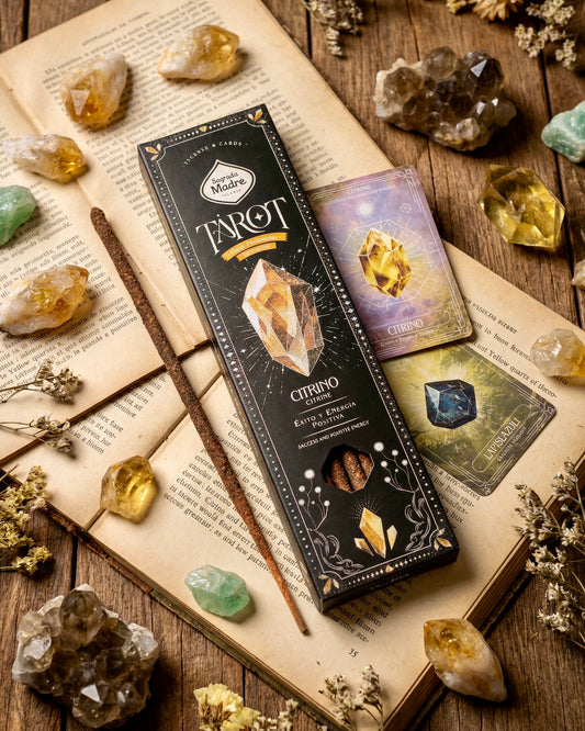 Sagrada Madre Tarot Gemas Citrino | Naranja y Especias.