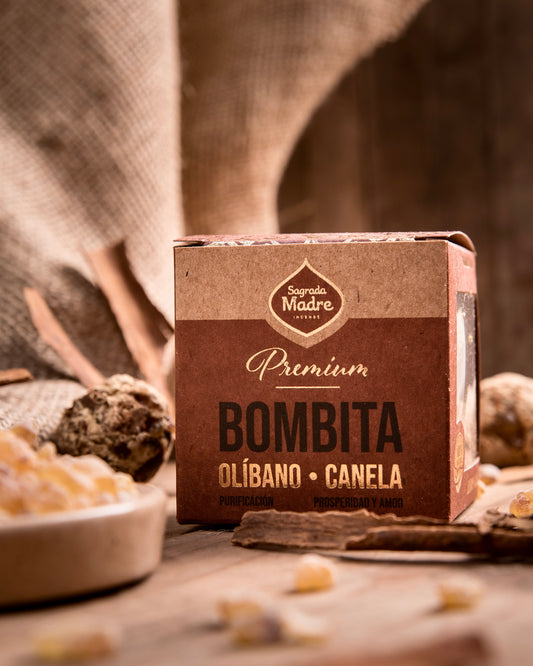 Bombita PREMIUM Olíbano Canela | Purificación Prosperidad Amor