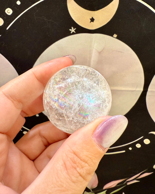 Esfera de Cuarzo Cristal 40mm | Claridad, Energía y Amplificación.