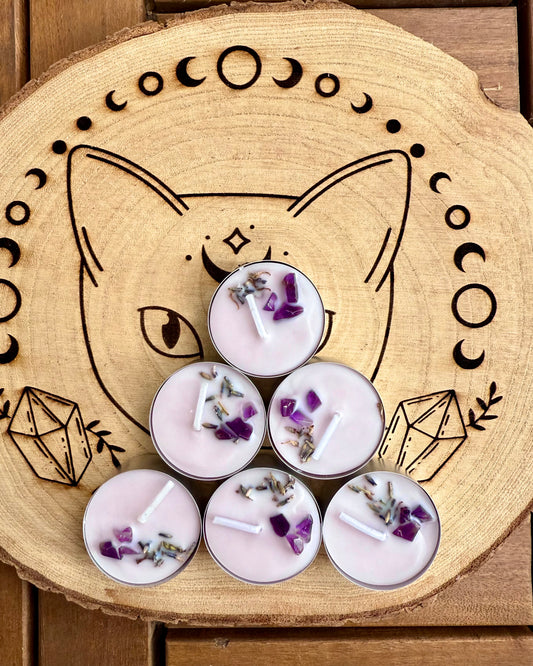Velas de té ritualizadas | Calma y Serenidad del Espíritu.