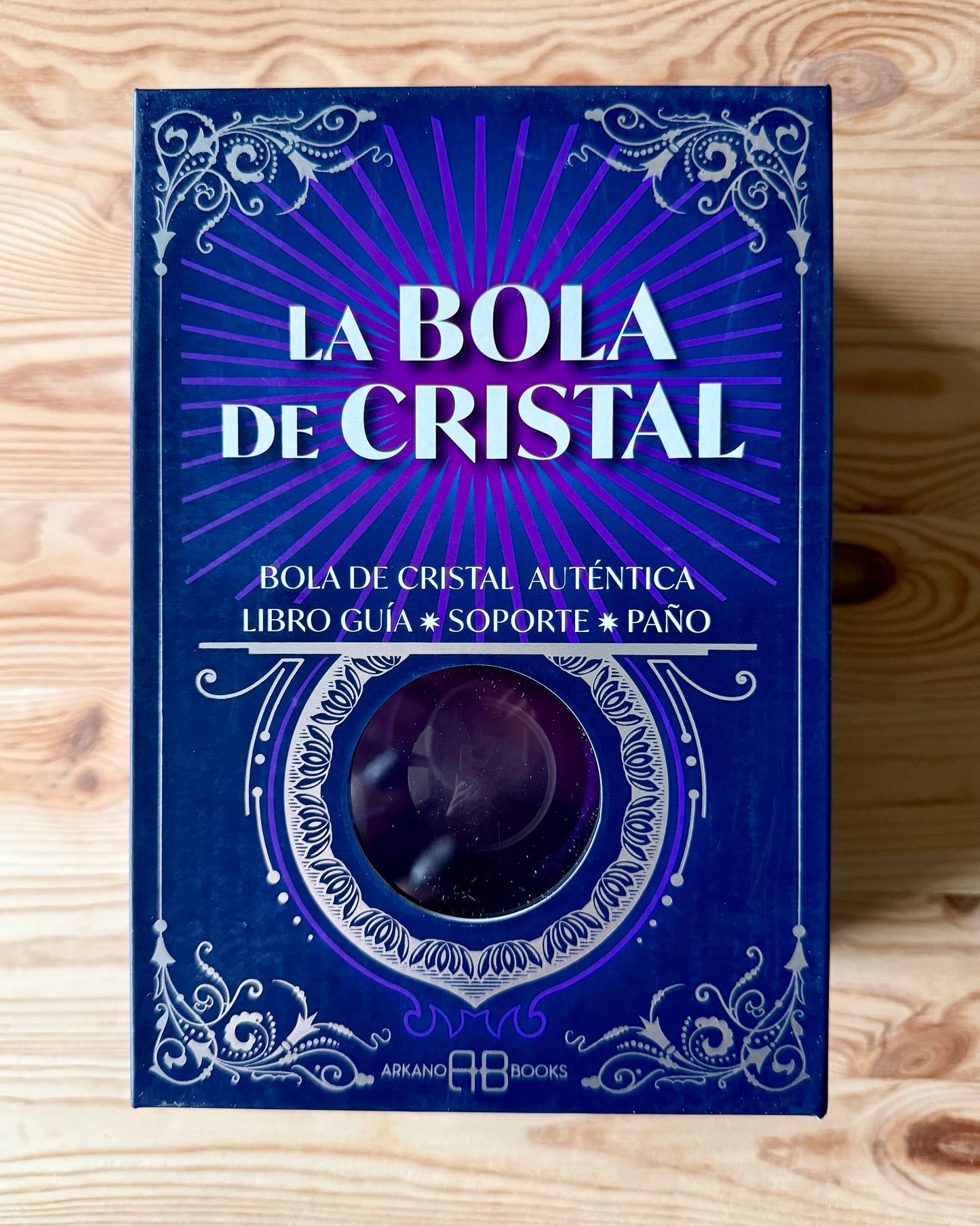 La Bola de Cristal | Bola, Guía, Soporte y Paño.