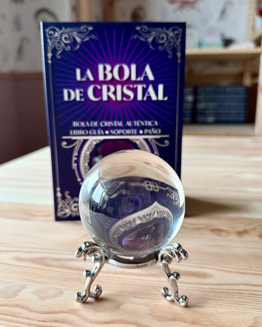 La Bola de Cristal | Bola, Guía, Soporte y Paño.