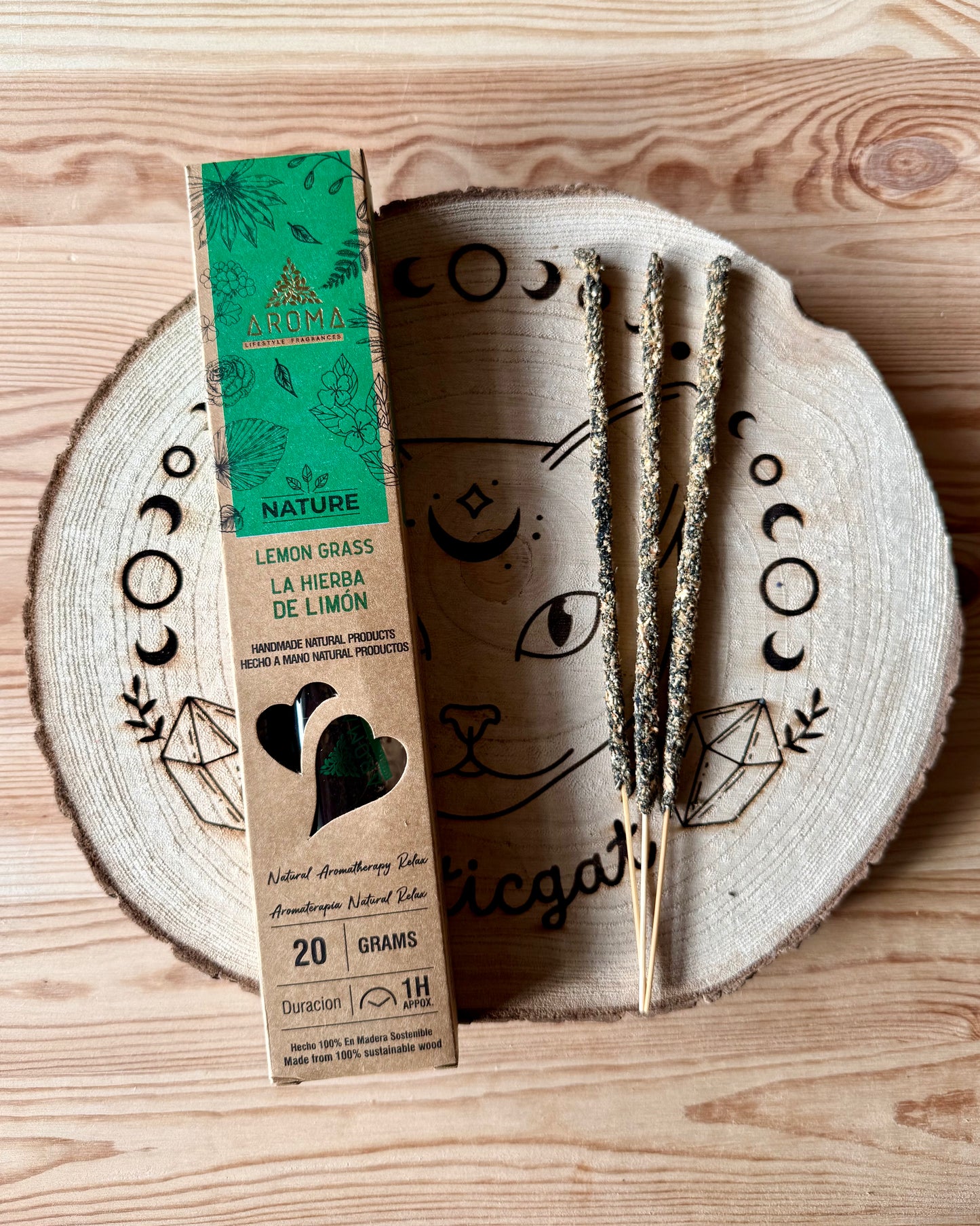 Incienso Aroma Nature Lemongrass | Limpieza y Energía Renovada.