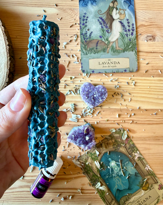 Vela Alquímica Azul | Alquimia de la Calma Profunda.