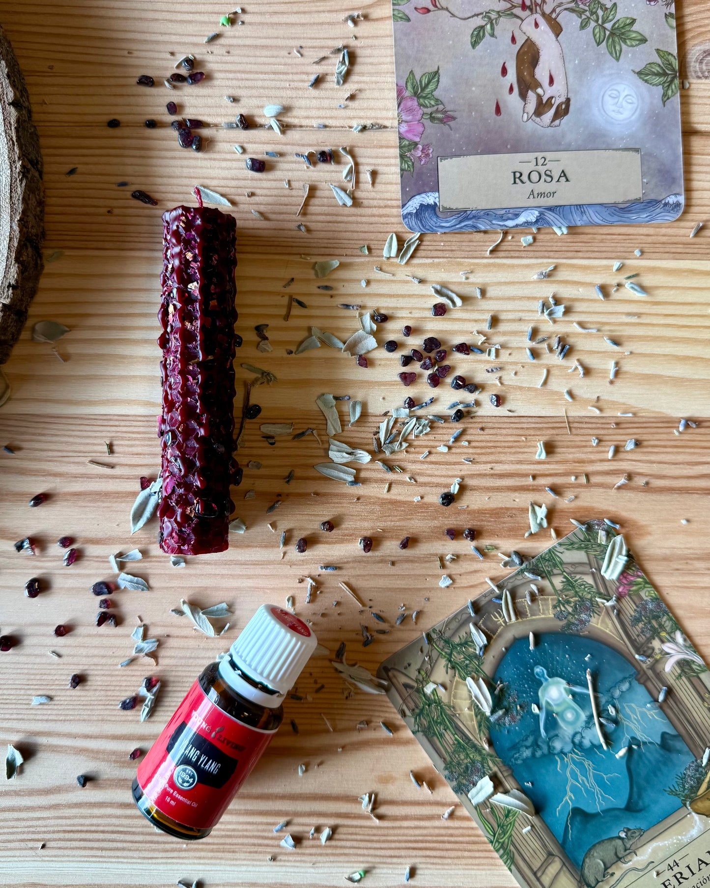 Vela Alquímica Burdeos | Alquimia del Corazón Vivo.