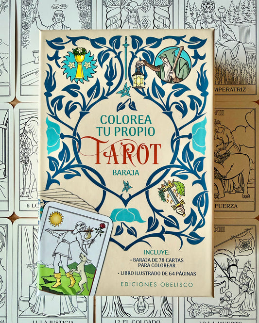Colorea tu propio Tarot | Baraja + Libro.