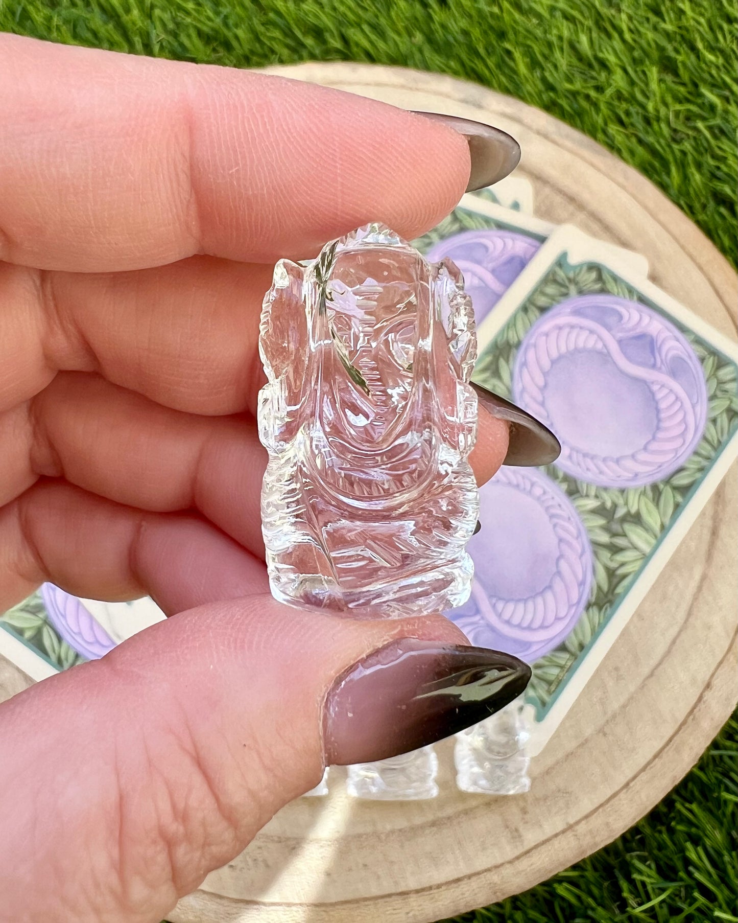 Ganesha de Cuarzo Blanco | Sabiduría y Energía Purificadora
