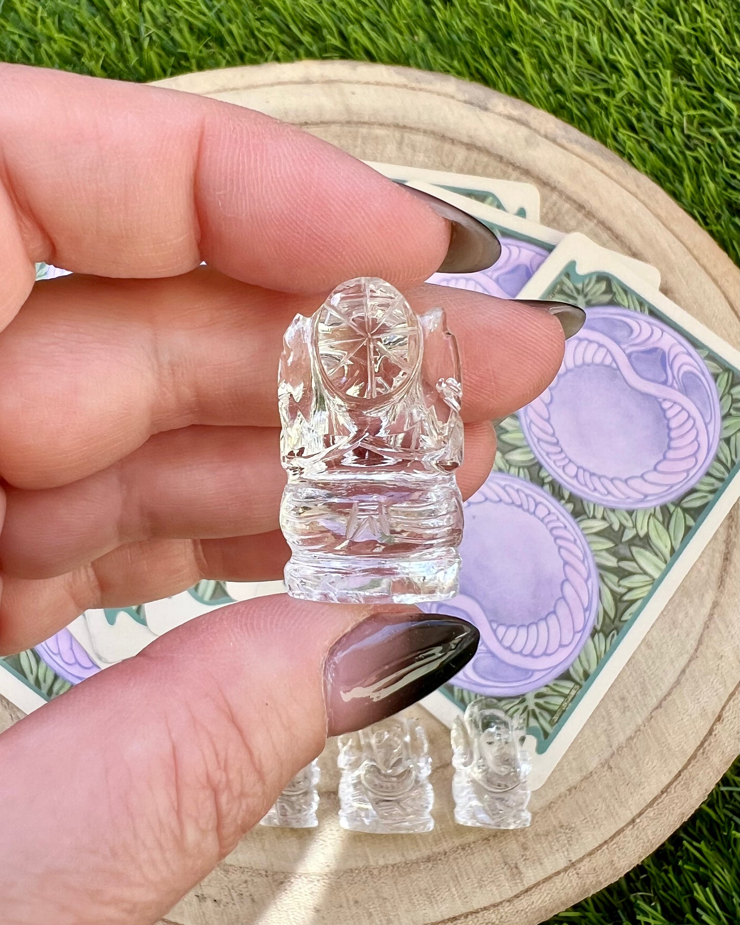 Ganesha de Cuarzo Blanco | Sabiduría y Energía Purificadora