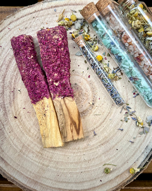 Stick de Palo Santo con Rosas