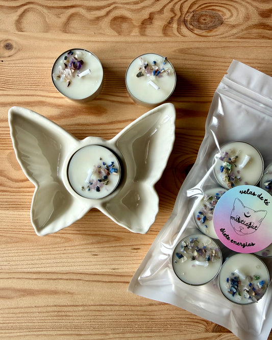 Velas de té ritualizadas | Armonía de las Siete Energías.