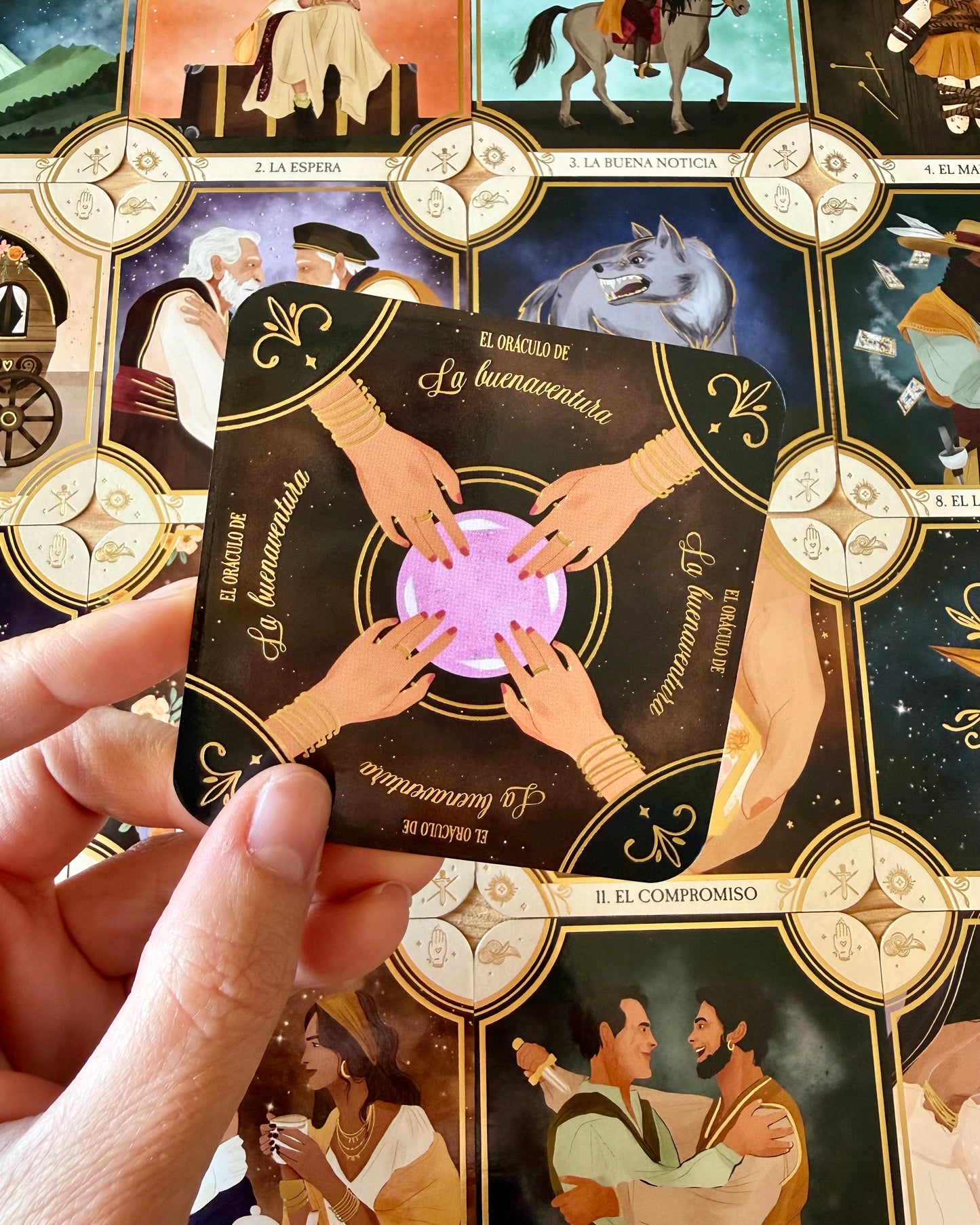 El Oráculo de la Buenaventura | Cartas + Tapete.