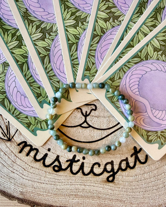 Pulsera Aragonito 4mm | Calma, Enraizamiento y Equilibrio Emocional.
